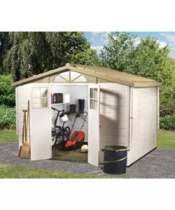 CASETTA DA GIARDINO IN PVC GAROFALO "TUSCANY EVO 280" L.309 X P.261 X H.225 CM